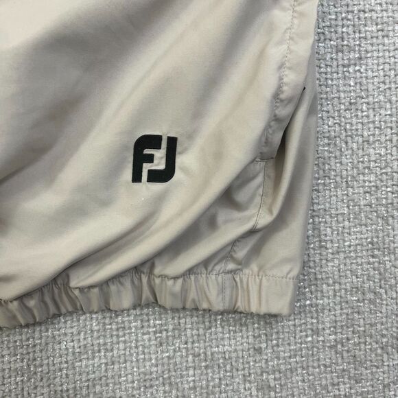 FootJoy Windbreaker Pullover Jacket Men's 2XL Beige Long Sleeve Golf Pockets - Picture 5 of 10